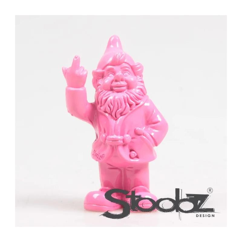 Stoobz Design Stoobz kabouter f*ck you fuchsia 10cm